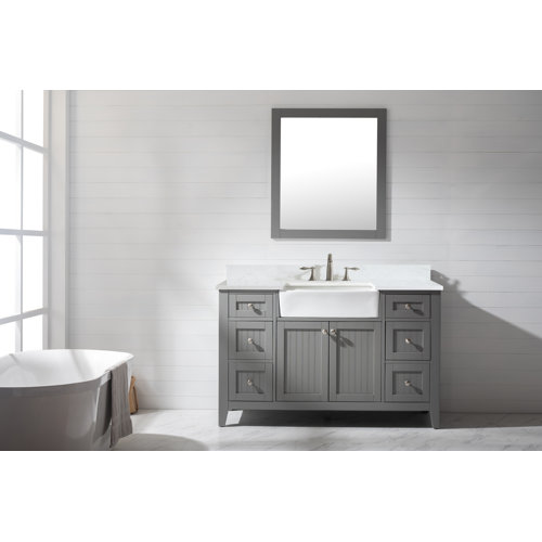 Longshore Tides Burbank 54'' Freestanding Single Bathroom Vanity with